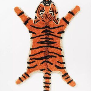 Urban Outfitters Tiger Shape Tufted Bath Mat